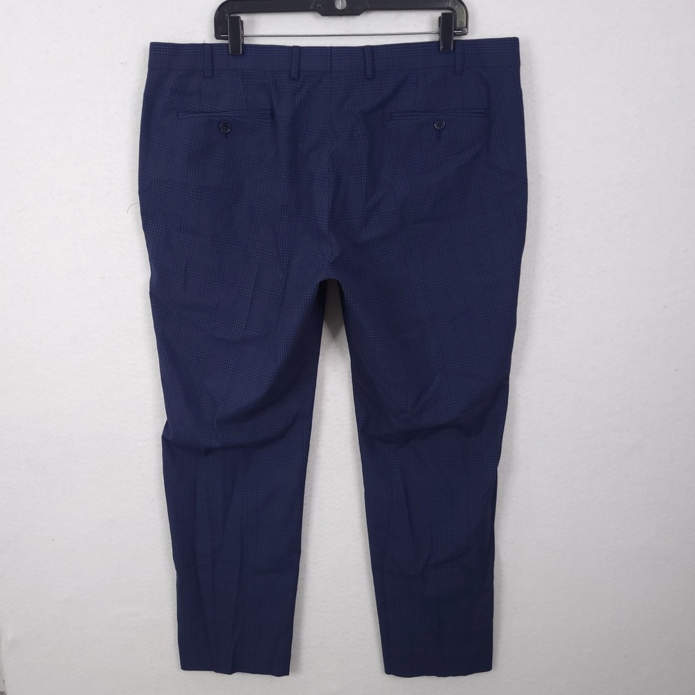 Lauren Ralph Lauren Dress Pants Men 40x30 Navy Glen Plaid Stretch Trousers - Picture 4 of 13